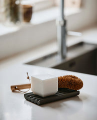 Ceramic soap tray small | GREEN 8 x 10 cm
