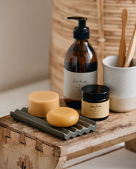 Ceramic soap tray large | GREEN 8 x 15 cm