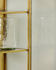 ADA wall cabinet, M, 4 shelves - golden finish