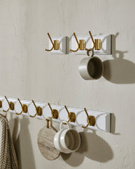 EDGY coat rack, 1 hook - white