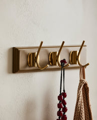 EDGY coat rack, 3 hooks - camel