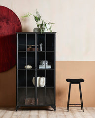 DOWNTOWN cabinet, 2 doors, 184x97 - black