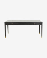 EMS desk w/2 drawers, L - black