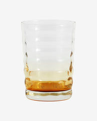 JOG drinking glass - clear amber