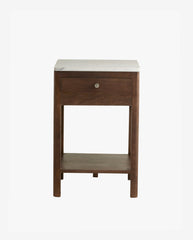 BILLE night stand - wood/marble