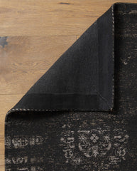 GRAND woven rug, 60x90 - dark grey/black