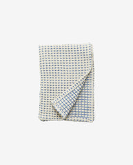 HEZE tea towel, waffle - off white/blue