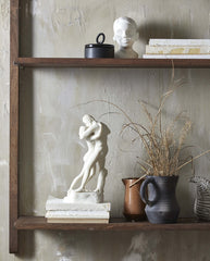 JUNIPER jug w. handle, terracotta - black