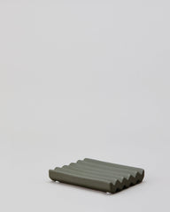 Ceramic soap tray small | GREEN 8 x 10 cm