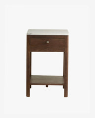 BILLE night stand - wood/marble