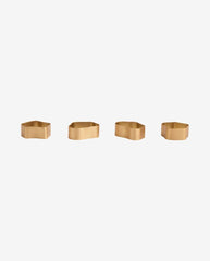 CAPRI napkin ring, organic shape - golden finish
