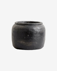 CIRA cement pot, S - black