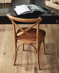 Dinner chair X, natural, wooden