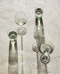 GARO champagne glass - green