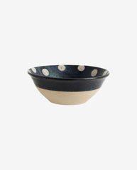 GRAINY dot bowl - dark blue/sand