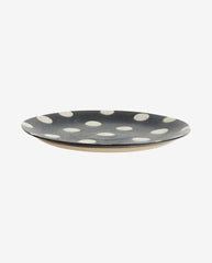 GRAINY saucer/cake plate - dark blue/sand