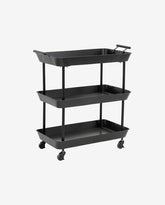 FULDA Iron trolley on wheels - black
