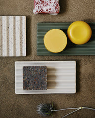 Ceramic soap tray small | TERRAZZO 8 x 10 cm