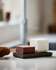 Ceramic soap tray large | GREEN 8 x 15 cm