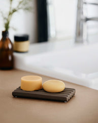 Ceramic soap tray large | TAUPE 8 x 15 cm