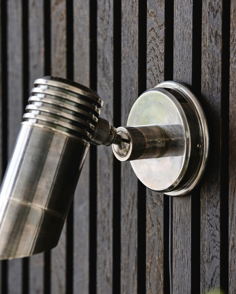 BRAGI wall lamp, outdoor - chrome