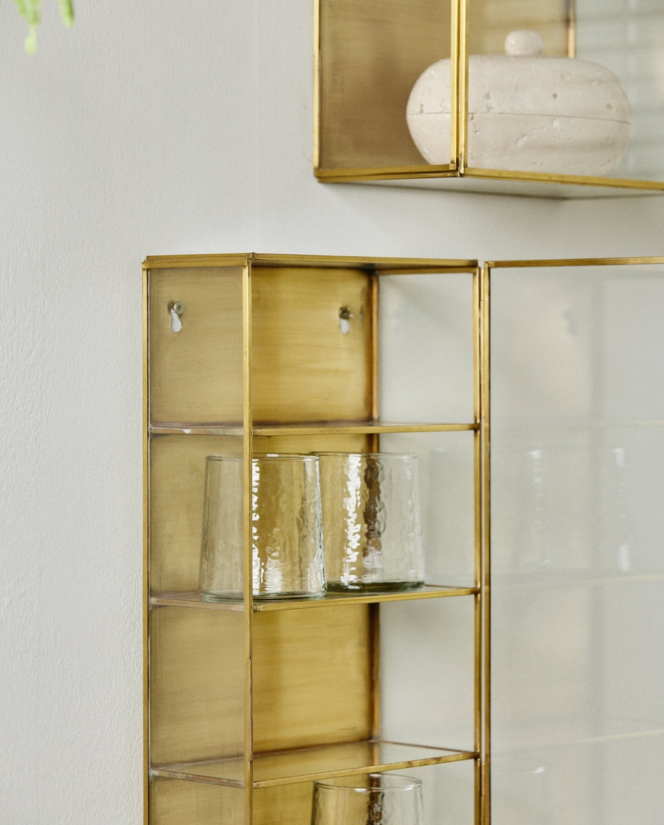 ADA wall cabinet, S, 3 shelves - golden finish