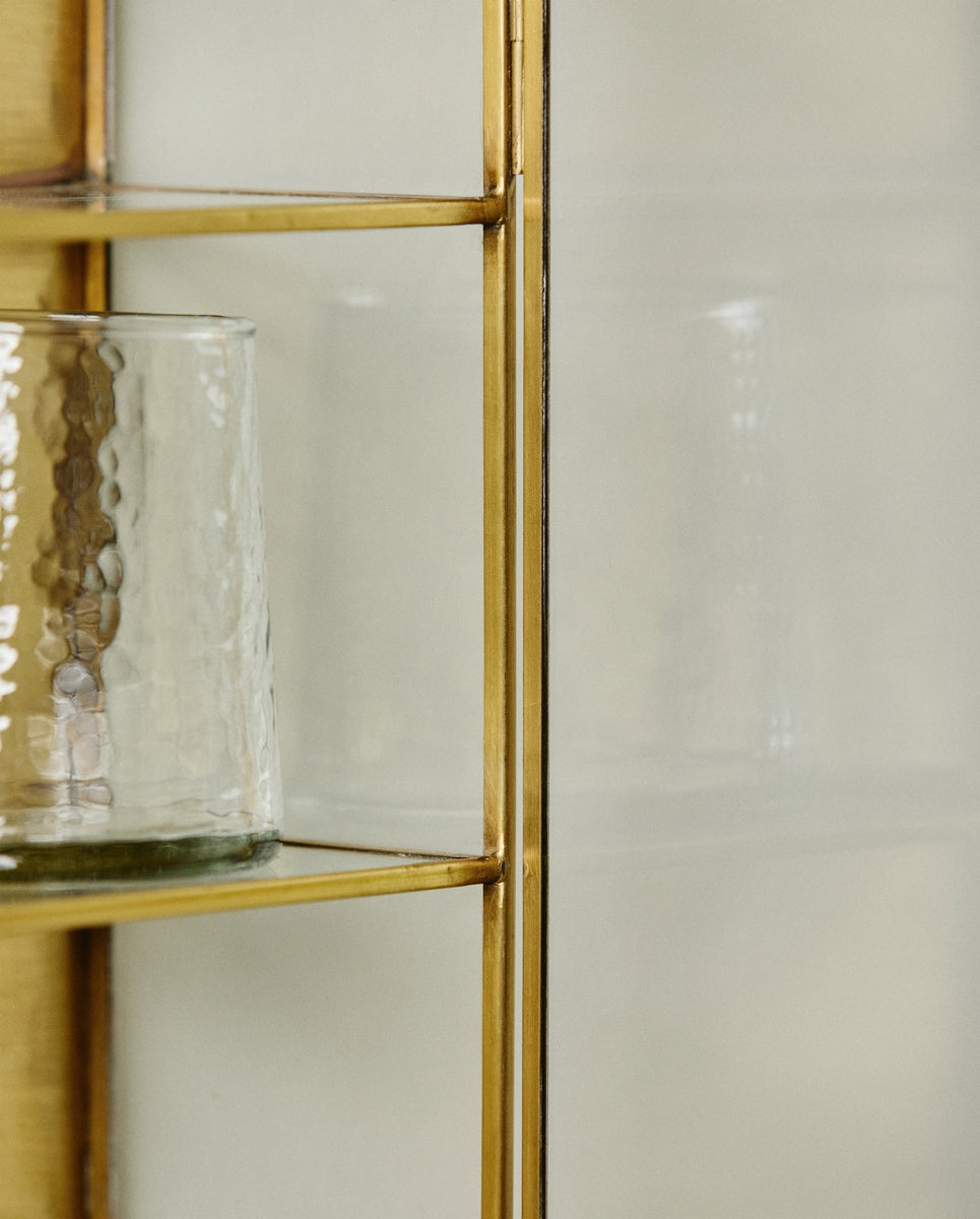 ADA wall cabinet, M, 4 shelves - golden finish