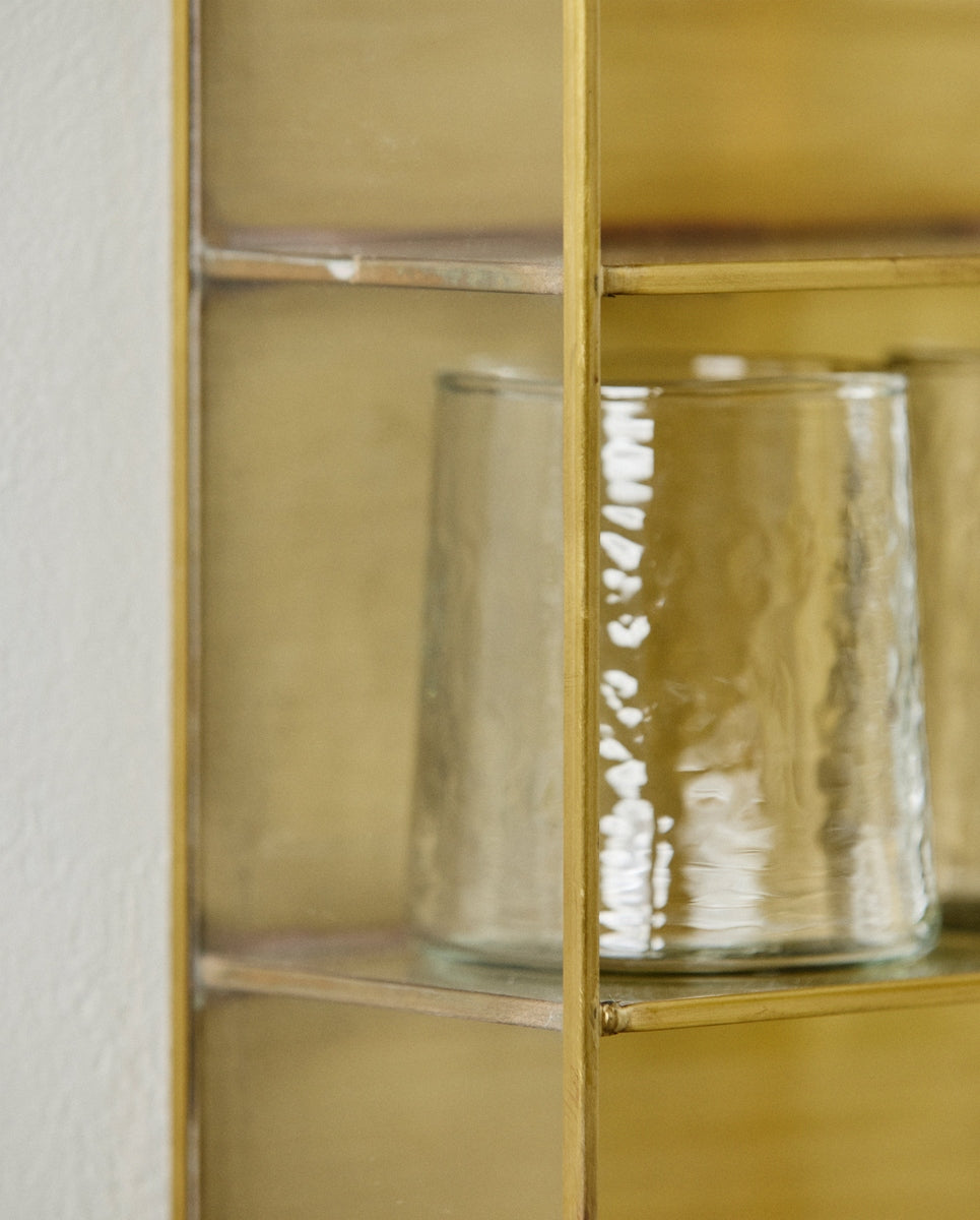 ADA wall cabinet, S, 3 shelves - golden finish