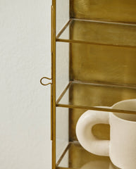 ADA wall cabinet, S, 3 shelves - golden finish