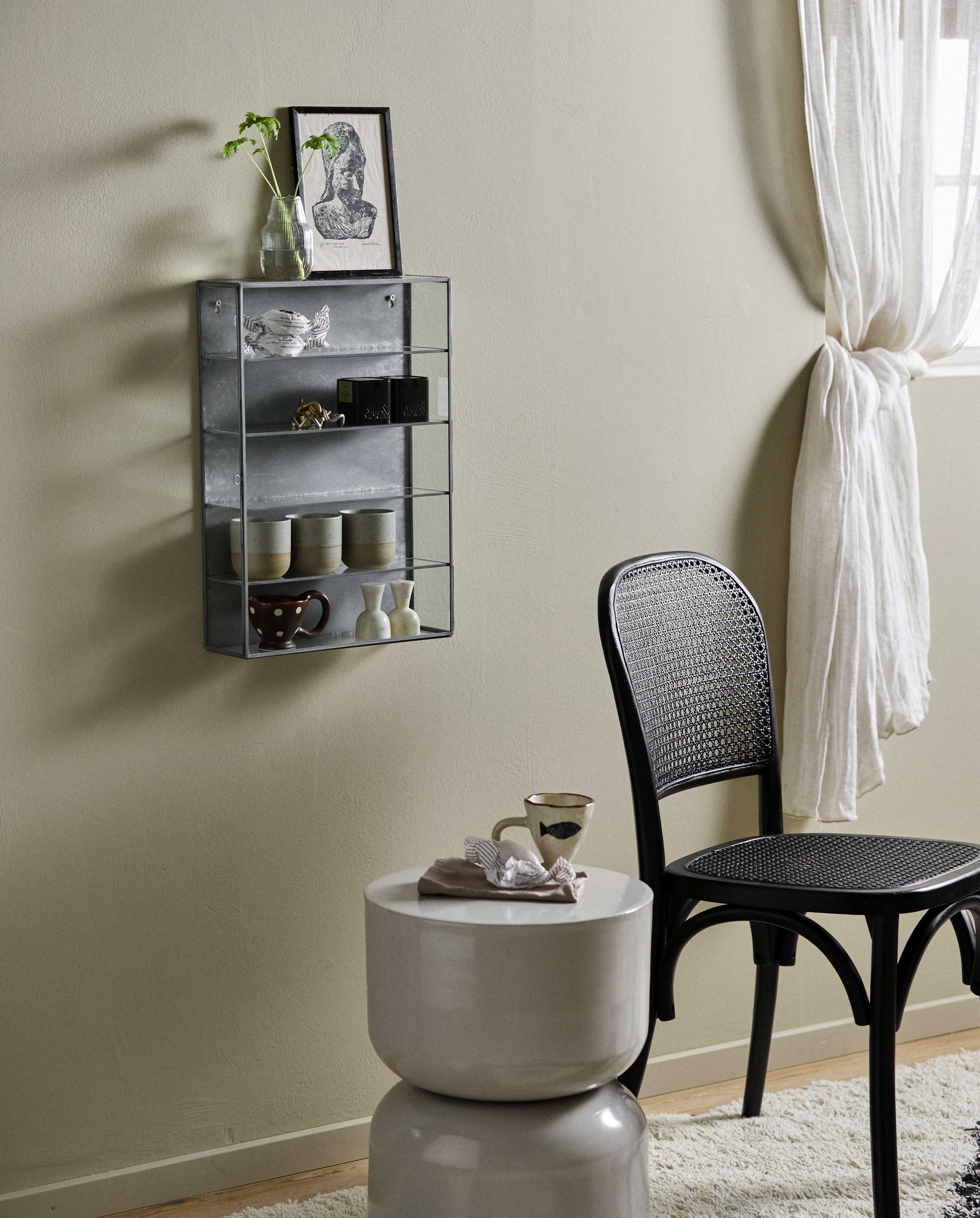 ADA wall cabinet, M, 4 shelves - antique iron