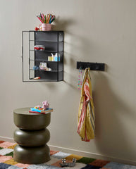 ADA wall cabinet, M, 4 shelves - black