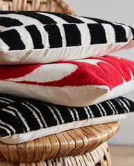 BEID cushion cover - ivory/black