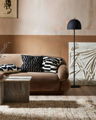 COXA cushion cover - ivory/black