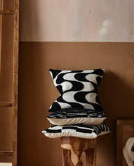 COXA cushion cover - ivory/black