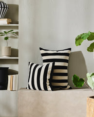 ALHENA cushion cover, 48x68 - ivory/black