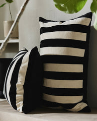 ALHENA cushion cover, 48x68 - ivory/black