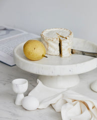 IMATRA dish on base - white marble