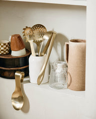 GOLDIES spoon rest - matt gold finish