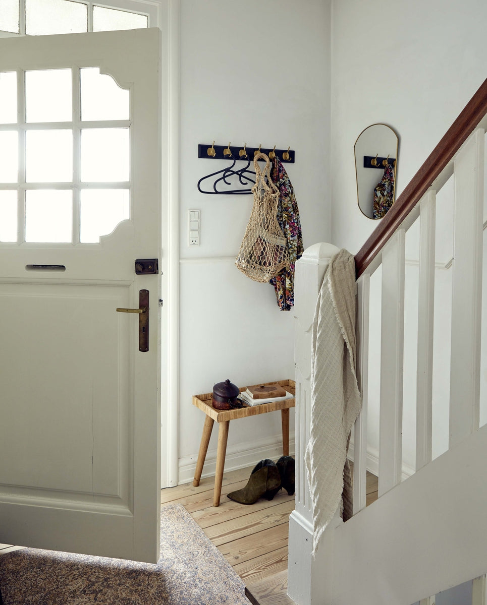 EDGY coat rack, 6 hooks - black