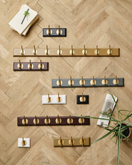 EDGY coat rack, 3 hooks - camel