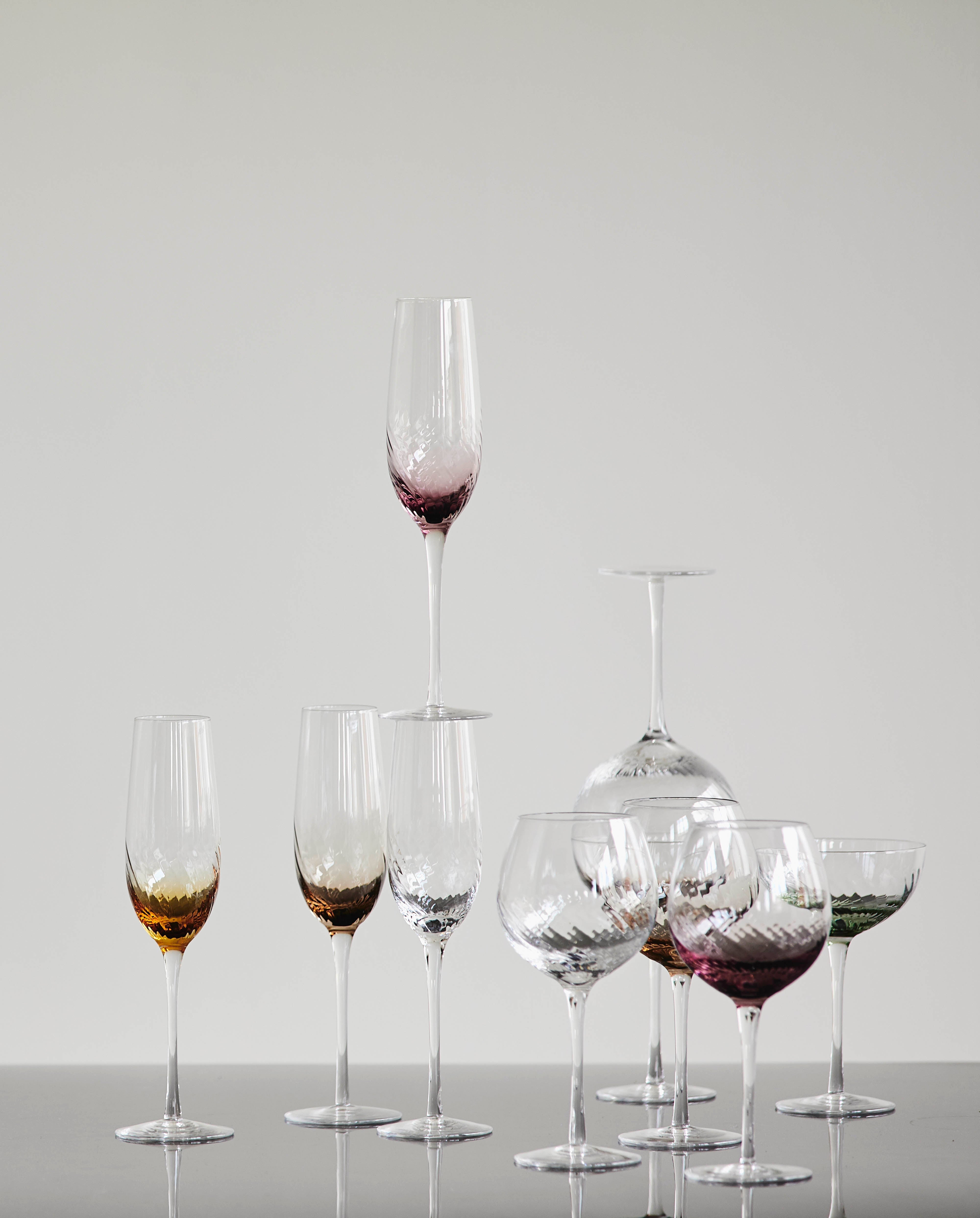 GARO champagne glass - purple