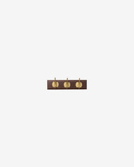 EDGY coat rack, 3 hooks - dark brown