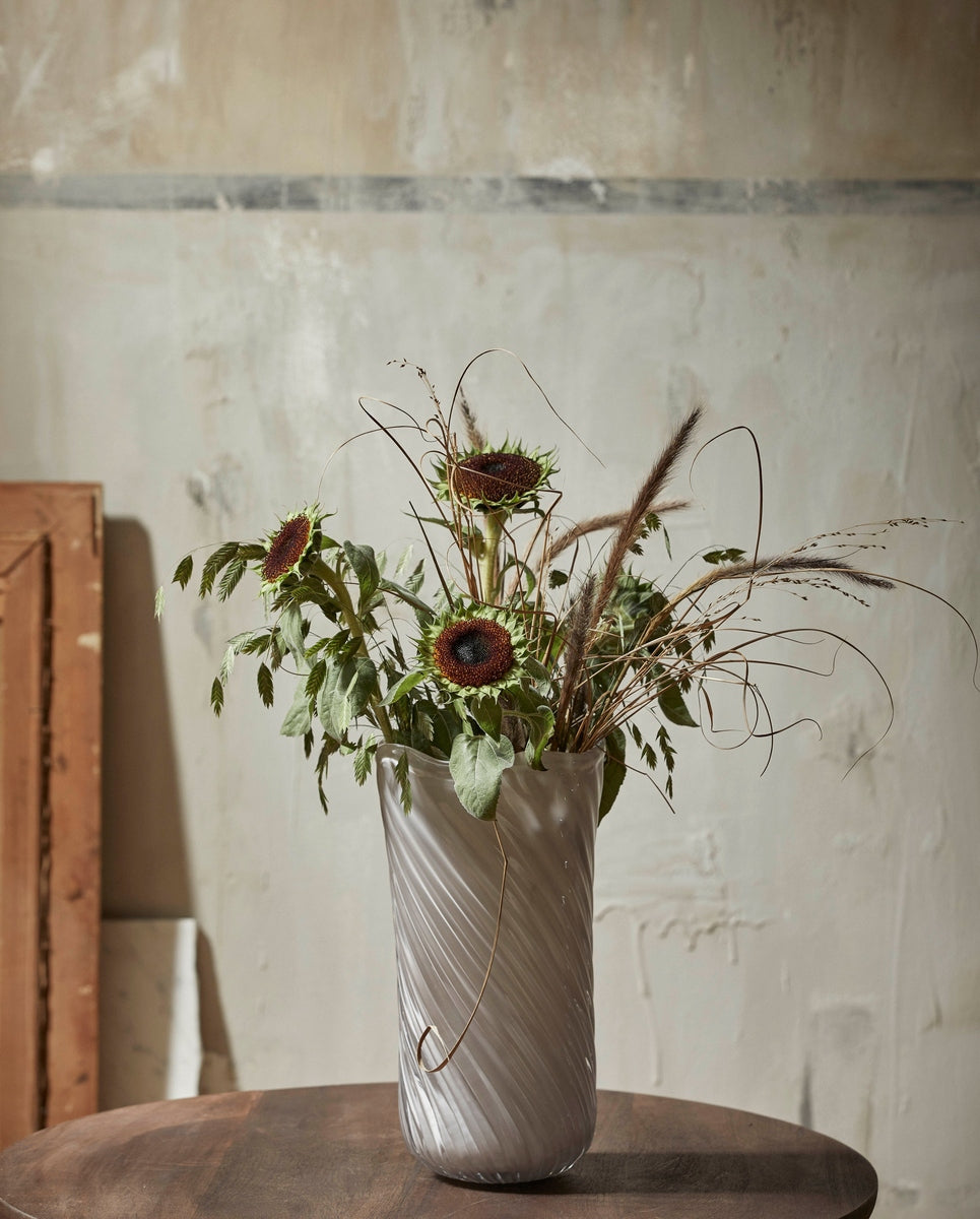 HELLE vase, glass - off white
