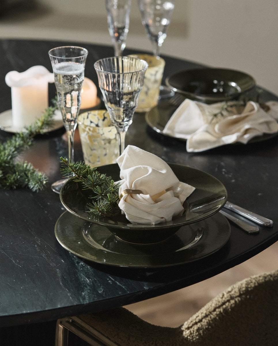 GRAWA pasta plate - dark green
