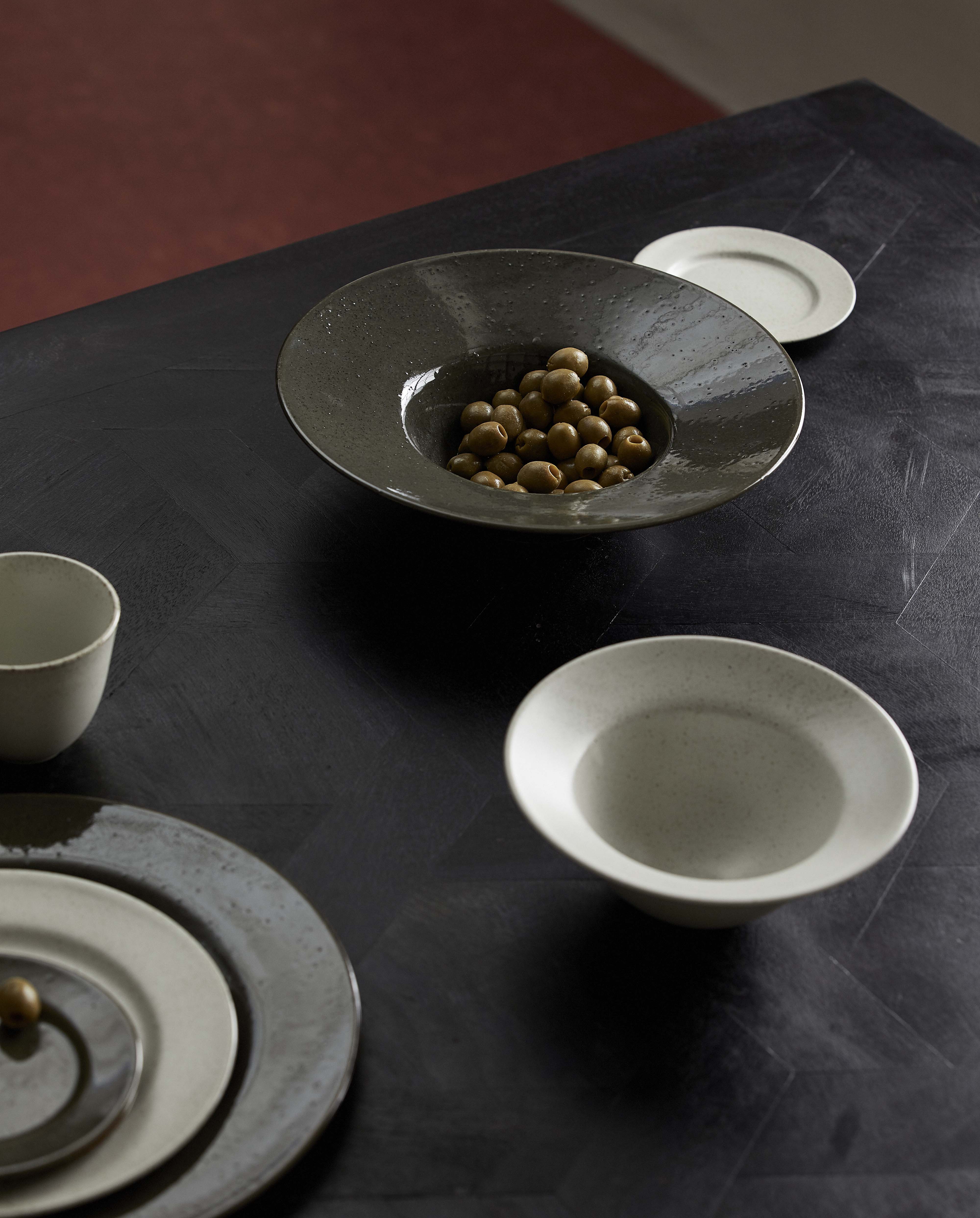 GRAWA pasta plate - dark green