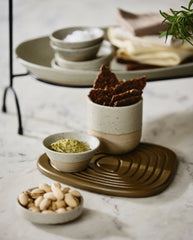 GRAINY conical bowl - sand