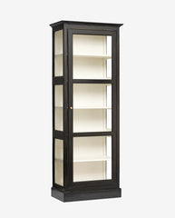 CLASSIC cabinet, single - black/off white