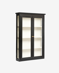 CLASSIC wall cabinet, double - black/off white