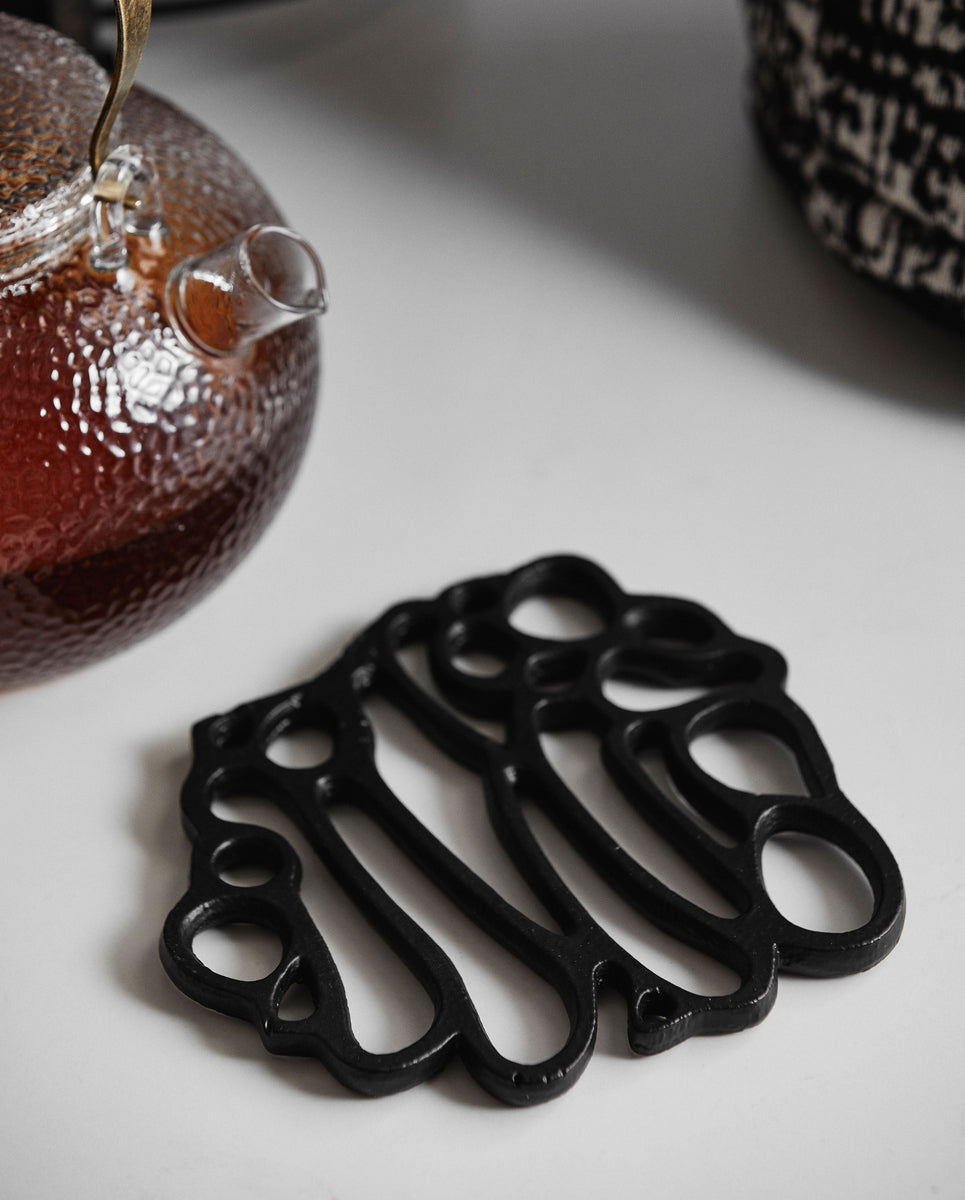 CECLEY coaster, aluminum - black