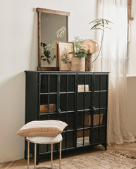 DOWNTOWN cabinet, 4 doors - black